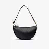 Leather Crescent Crossbody Bag