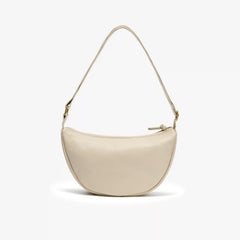 Leather Crescent Crossbody Bag