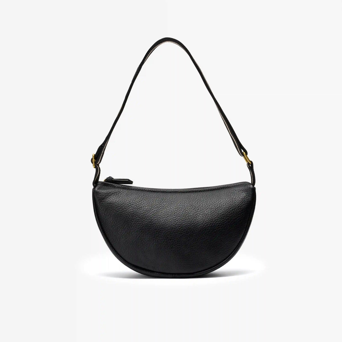 Leather Crescent Crossbody Bag