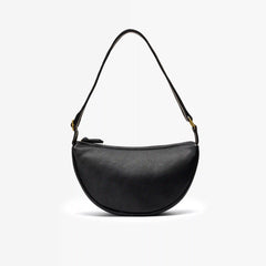 Leather Crescent Crossbody Bag