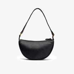 Leather Crescent Crossbody Bag