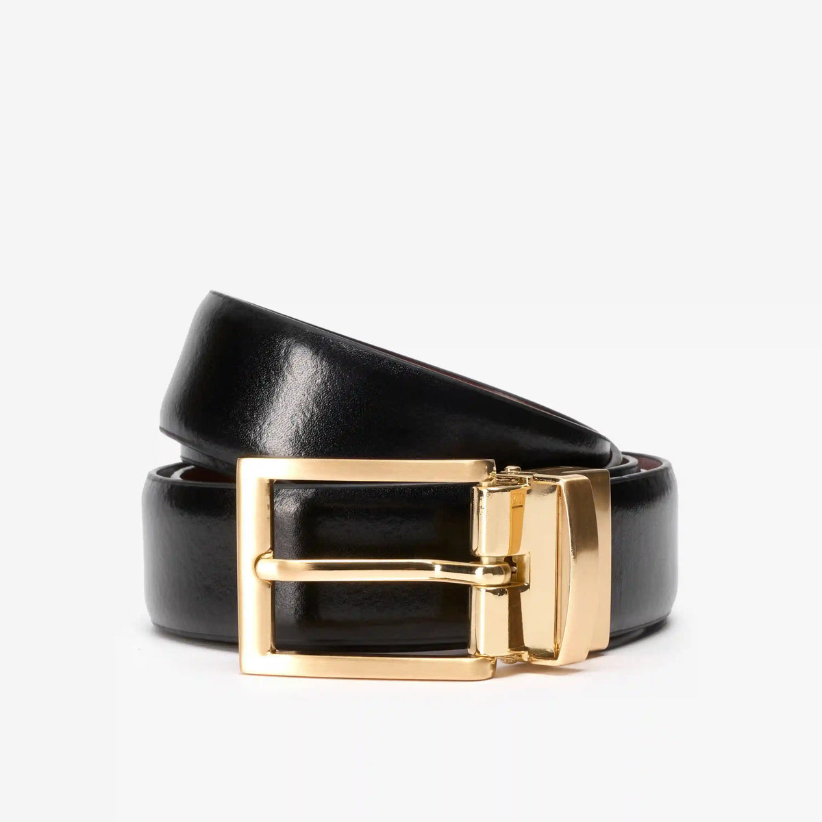 Reversible Leather Buckle Belt